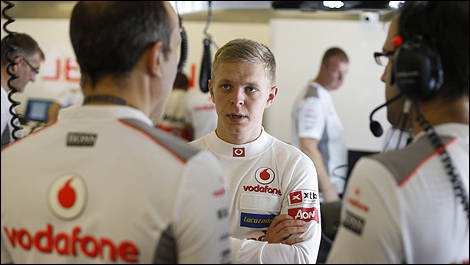 F1 young driver test Silverstone 2013 Jan Magnussen, McLaren