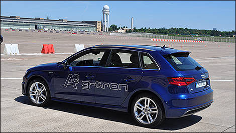 2014 Audi A3 g-tron side view