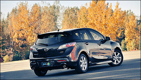 2011 Mazda Sport GS rear 3/4 view