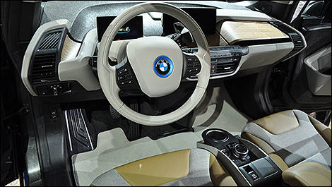 2014 BMW i3 driver's cockpit