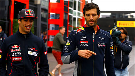 Daniel Ricciardo, Mark Webber, Red Bull, Spa-Francorchamps, F1