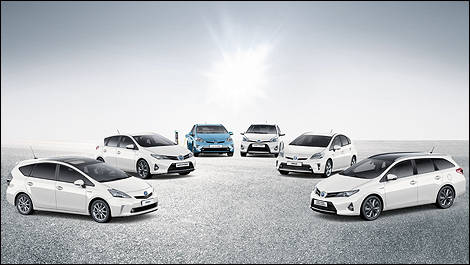 gamme complète Toyota Prius hybride 