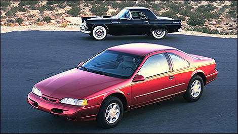 1995 Ford Thunderbird 1995 3/4 view and 1995 Thunderbird side view