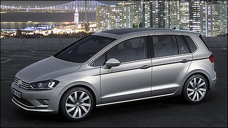 Volkswagen Golf Sportsvan Concept vue 3/4 avant