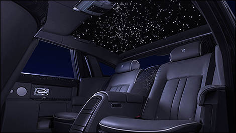 Rolls-Royce Phantom Celestial habitacle