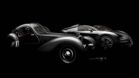 Bugatti 57SC Atlantic et Grand Sport Vitesse « Jean Bugatti » vue de coté