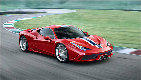 Ferrari 458 Speciale 3/4 view