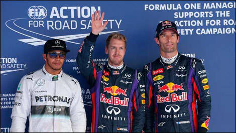 Korean Grand Prix qualifying, Lewis Hamilton, Sebastian Vettel, Mark Webber