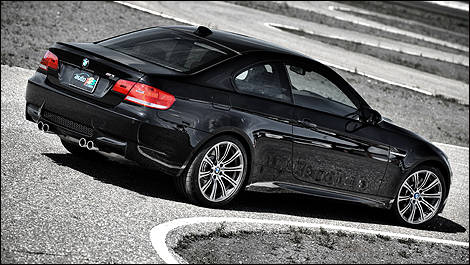 2009 BMW M3 Coupe rear 3/4 view