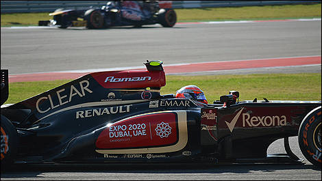 2013 US F1 Grand Prix Romain Grosjean, Lotus