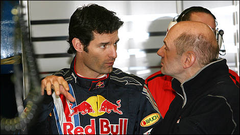 F1 Red Bull Adrian Newey Mark Webber