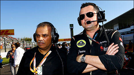F1 Masour Ijaz Eric Boullier Lotus Suzuka