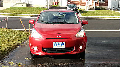 2014 Mitsubishi Mirage front view