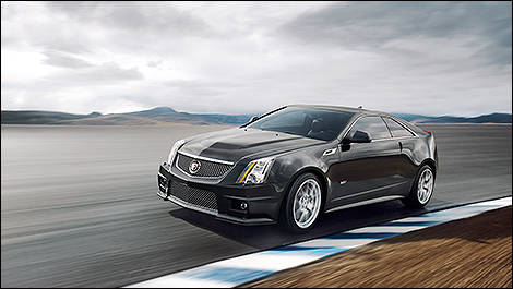 2014 Cadillac CTS-V Coupe 3/4 view
