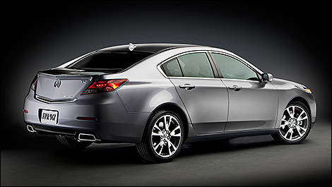 2014 Acura TL rear 3/4 view