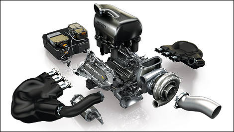 F1 Renault V6 engine