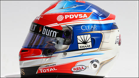 2014 F1 casques pilotes