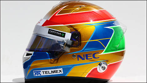 2014 F1 casques pilotes