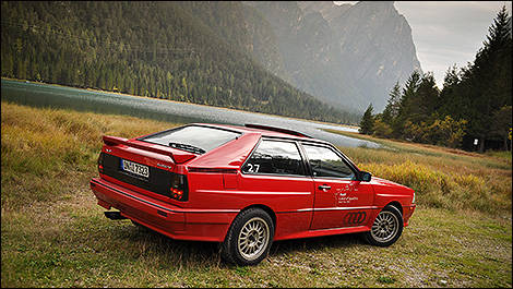 1991 Audi UR Quattro rear 3/4 view