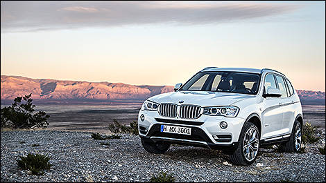 BMW X3 vue 3/4 avant