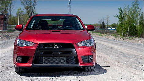 2012 Mitsubishi Lancer Evolution front view