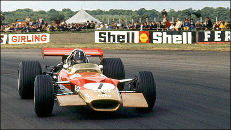 Graham Hill, Lotus 49B Ford, Silverstone