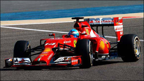 Fernando Alonso, Ferrari F14 T, F1 Bahrain winter testing