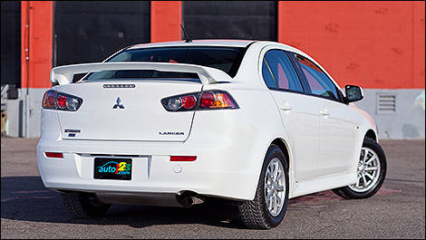 2012 Mitsubishi Lancer rear 3/4 view