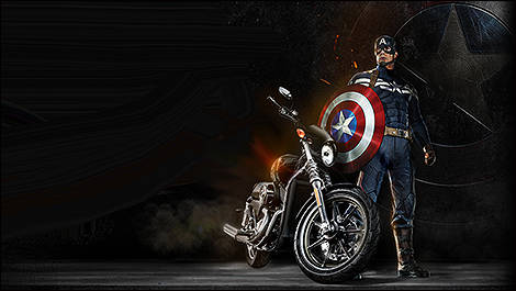 harley davidson street 750 captain america