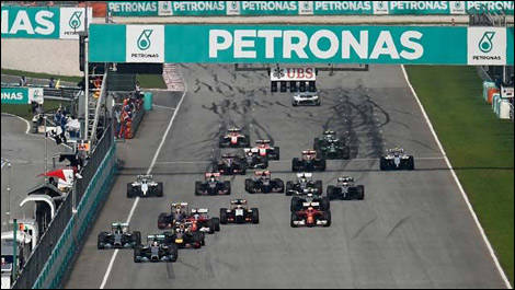 Départ, Grand Prix de Malaisie, Circuit international de Sepang, F1
