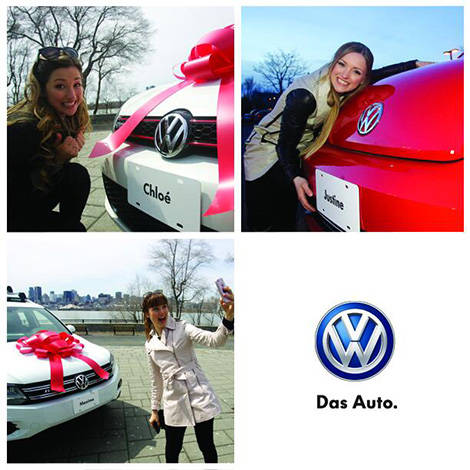 Volkswagen: des voitures aux soeurs Dufour-Lapointe