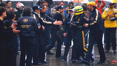 F1 Ayrton Senna Lotus Estoril Steve Hallam