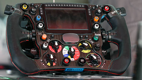 F1 steering wheel Sauber