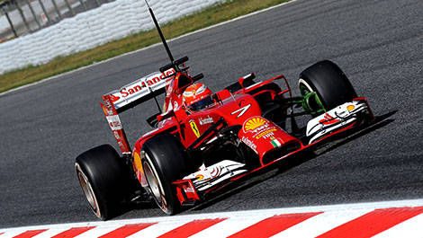 F1 test Barcelona Kimi Raikkonen, Ferrari 