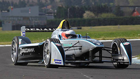 Formula E tests Emmanuel Collard