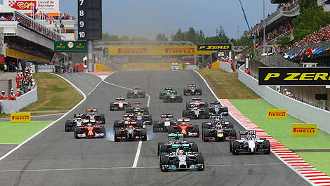 F1 start 2014 Grand Prix of Spain