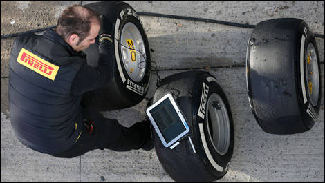 F1 Pirelli engineer tester