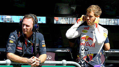 F1 Red Bull Racing Sebastian Vettel Christian Horner