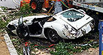 Rare Toyota 2000GT destroyed by tree in Japan