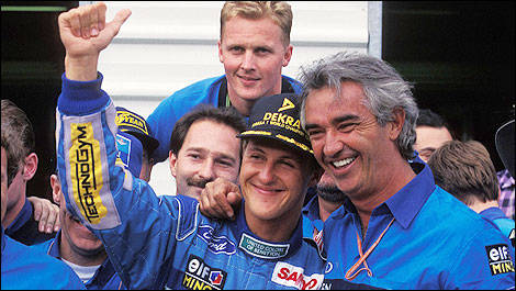 F1 Michael Schumacher Benetton 1994 Flavio Briatore