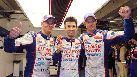 WEC Stephane Sarrazin Kazuka Nakajima Alex Wurz Toyota