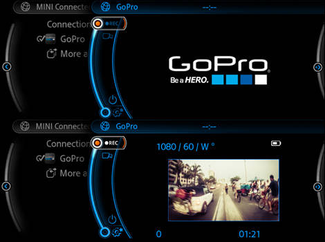 MINI: une application intégrée pour les caméras GoPro