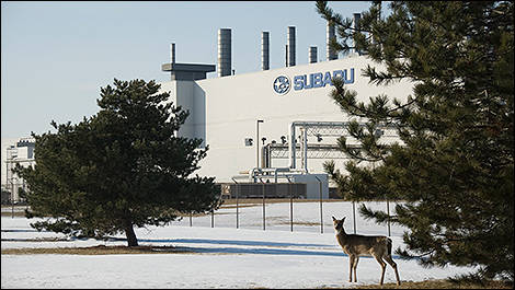 Visite de l'usine de Subaru en Indiana 