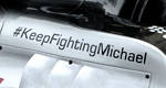 F1: Le message de soutien à Michael Schumacher va rester sur la Mercedes