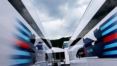 F1 Williams Martini trucks Austria