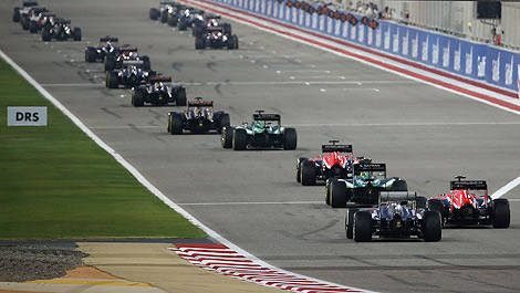 F1 Bahrain starting grid