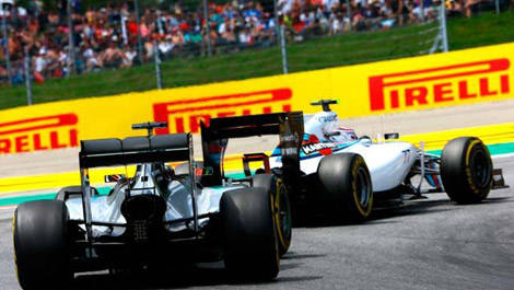 Lewis Hamilton, Valtteri Bottas Williams Mercedes Red Bull Ring F1