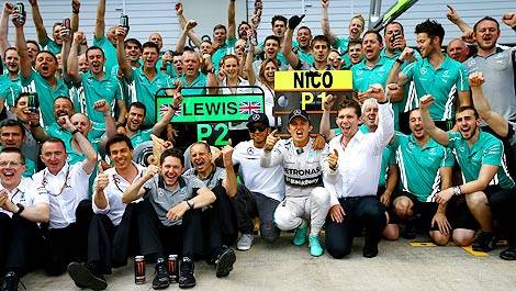 F1 Mercedes celebration Austria