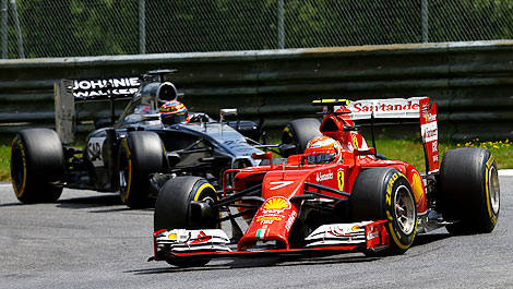 F1 Kimi Raikkonen Ferrari F14 T McLaren Austria