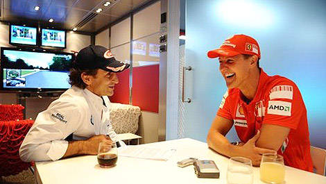 F1 Alex Zanardi 2008 Michael Schumacher